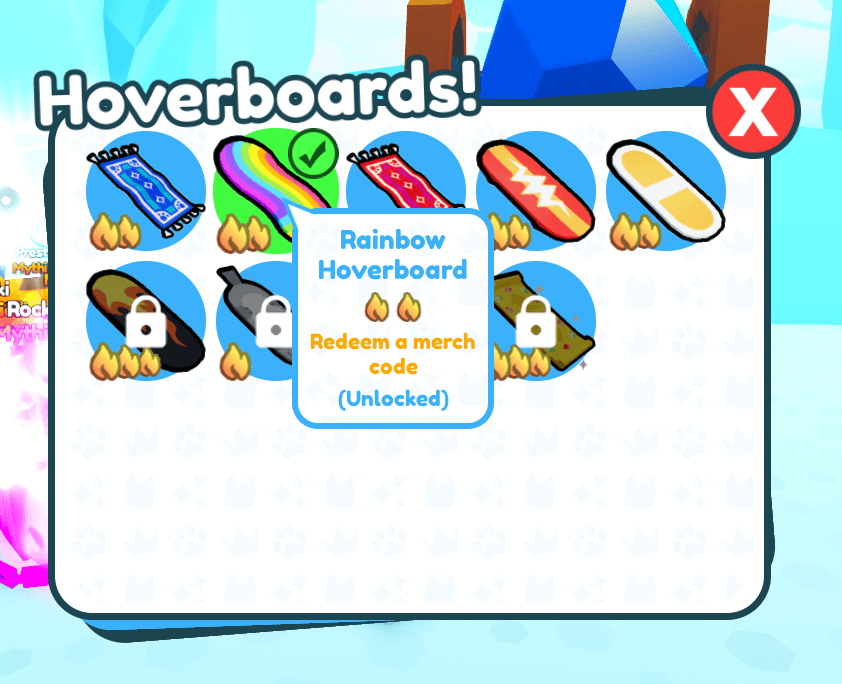 HOW TO GET RAINBOW HOVERBOARD PET SIMULATOR X! 